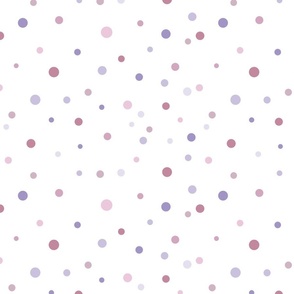 Pastel Pink and Purple Polka Dot
