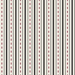 Stripe Beige Ticking  Medium 8"