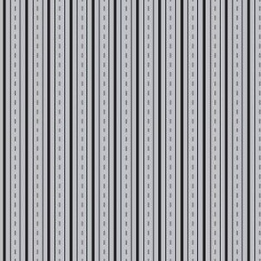 Stripe Gray Ticking Small 4"