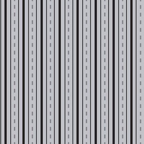 Stripe Gray Ticking Medium 8"