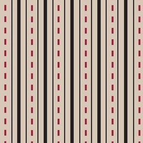 Stripe Tan Ticking  Large 12"