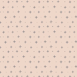 Blush - Gray Twinkle Stitches - Medium