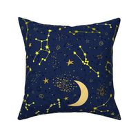 Starry Night Sky (Celestial Blue large scale)