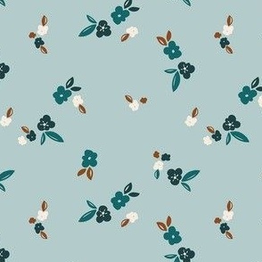 Ditsy Floral SeaFoam - Med