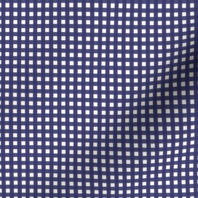 1/6 inch Extra small American Blue gingham check - American Blue cottagecore country plaid - perfect for wallpaper bedding tablecloth - vichy check - 4th of july picnic kopi