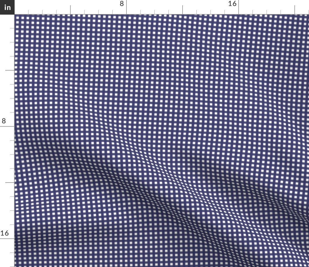 1/6 inch Extra small American Blue gingham check - American Blue cottagecore country plaid - perfect for wallpaper bedding tablecloth - vichy check - 4th of july picnic kopi