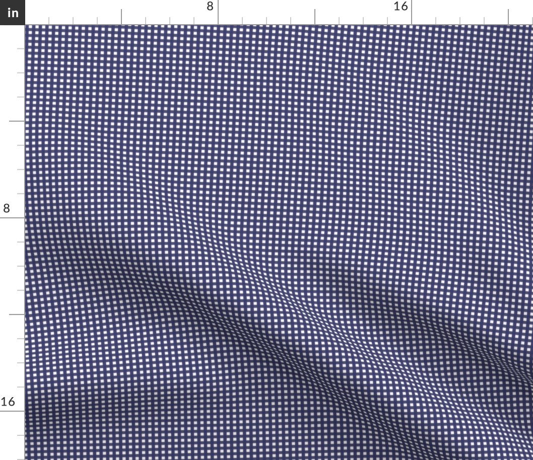 1/8 inch Tiny (xxs) American Blue gingham check - American Blue cottagecore country plaid - perfect for wallpaper bedding tablecloth - vichy check - 4th of july picnic kopi