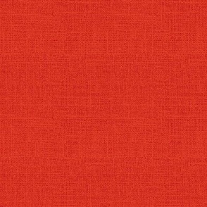 Faux hessian burlap woven solid red