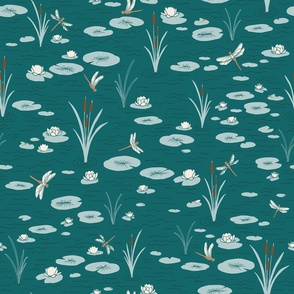 Lilypads Teal - Med