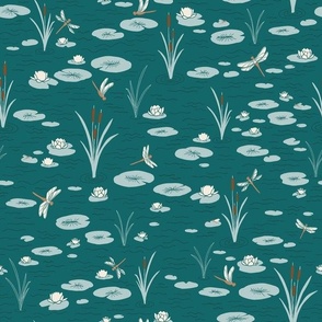 Lilypads Teal - Small