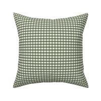 1/4 inch Small Green gingham check - Soft Cactus green cottagecore country plaid - perfect for wallpaper bedding tablecloth 