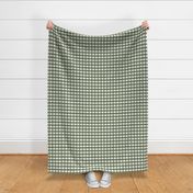 3/4 inch Medium Green gingham check - Soft Cactus green cottagecore country plaid - perfect for wallpaper bedding tablecloth 