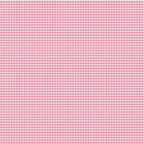 1/6 inch Extra small pink gingham check - Bubblegum pink cottagecore country plaid - perfect for wallpaper bedding tablecloth 