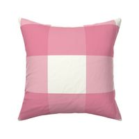 5 inch Huge pink gingham check - Bubblegum pink cottagecore country plaid - perfect for wallpaper bedding tablecloth CC