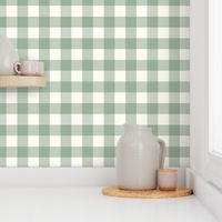 1.5" Gingham: Light Green Gingham Check, Buffalo Plaid, Buffalo Check