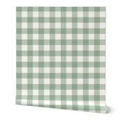 1.5" Gingham: Light Green Gingham Check, Buffalo Plaid, Buffalo Check