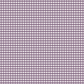 1/4 inch Small Purple gingham check - Soft dusty purple cottagecore country plaid - perfect for wallpaper bedding tablecloth 