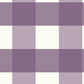 5 inch Huge Purple gingham check - Soft dusty purple cottagecore country plaid - perfect for wallpaper bedding tablecloth kopi  Kopi