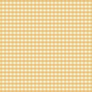 1/8 inch Tiny (xxs) Sunray yellow gingham check - yellow cottagecore country plaid - perfect for wallpaper bedding tablecloth 