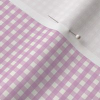 1/6 inch Extra small Pastel Lavender pink gingham check - Pastel Lavender or Fondant Pink cottagecore country plaid 