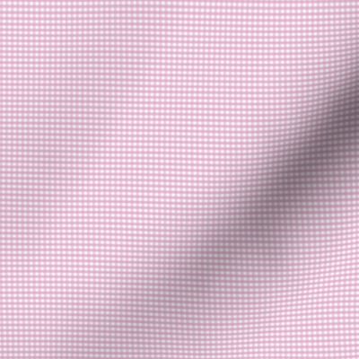 1/16 inch Micro (xxxs) Pastel Lavender pink gingham check - Pastel Lavender or Fondant Pink cottagecore country plaid