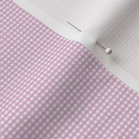 1/16 inch Micro (xxxs) Pastel Lavender pink gingham check - Pastel Lavender or Fondant Pink cottagecore country plaid