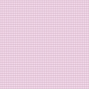1/16 inch Micro (xxxs) Pastel Lavender pink gingham check - Pastel Lavender or Fondant Pink cottagecore country plaid
