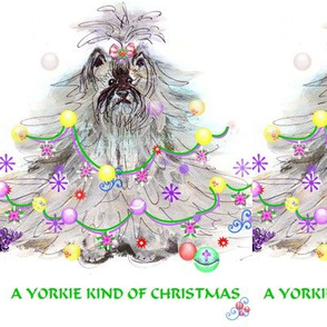 YORKIE KIND OF CHRISTMAS  SWATCH