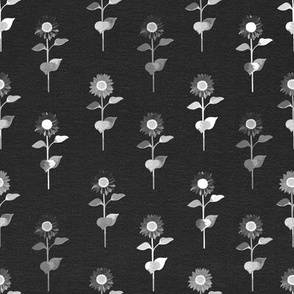 Sunflower Pattern - Black