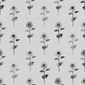 Sunflower Pattern - Gray