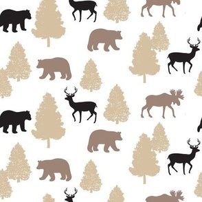 Woodland Animals Sheets Medium 8"