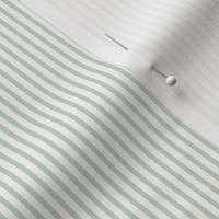 Beefy Pinstripe: Pastel Green & White Tiny Stripe, Thin Stripe