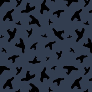 Witches Hats on Dark Blue (Large)