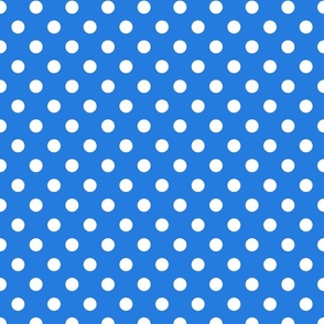 Polka Dots Bright Blue Smaller
