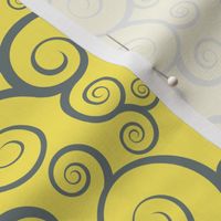 Fancy Swirls - Yellow