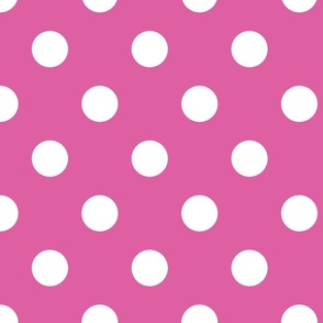 Polka Dots Pink Larger Scale