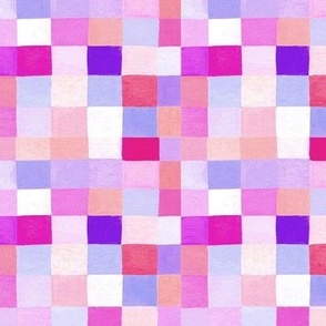 Colorful Check - Pinks and Purples