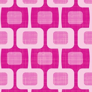 Retro Squares Pink Textured