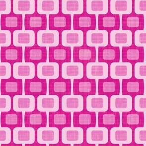 Retro Squares Pink Textured  Smaller