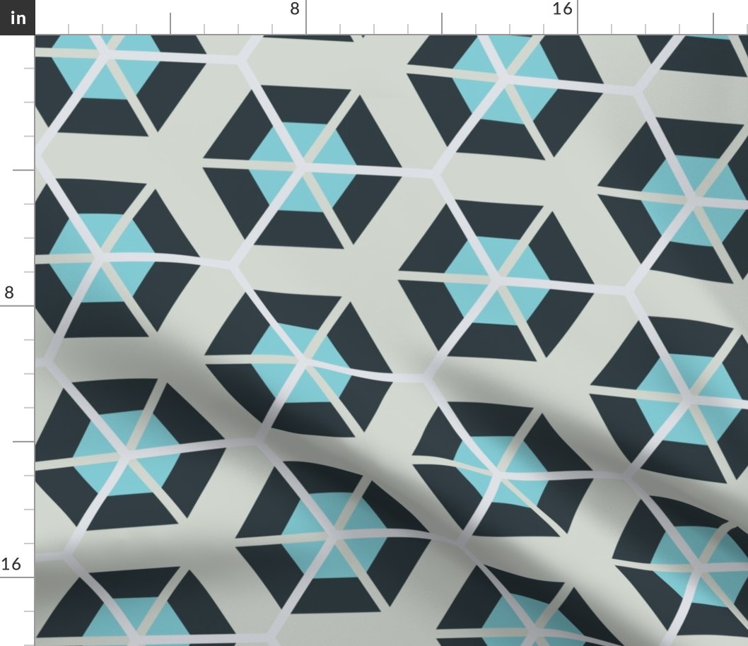 Hexagon Illusion Tile