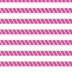 Pink Nautical Rope stripes 8