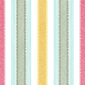 French ticking provence stripes