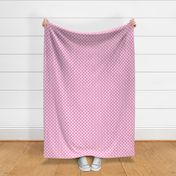 Small Scale Girl Silhouettes White on Light Pink