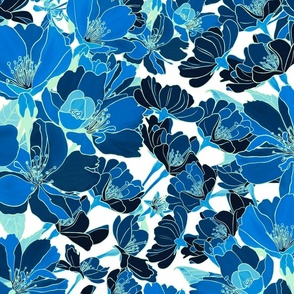 Blue flowers