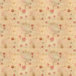 Vintage Bubbles in Pink and Beige