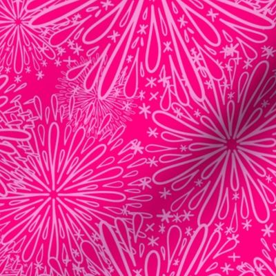 Neon Fireworks - MEDIUM  - Pink