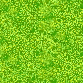 Neon Fireworks - MEDIUM  - Green