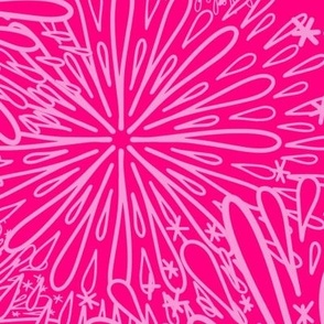 Neon Fireworks - LARGE  - Pink