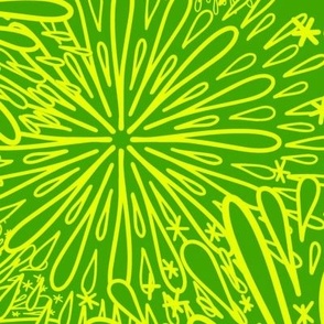 Neon Fireworks - LARGE  - Green