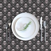 Floral Skull - Pale- Tiny-3-inch-repeat